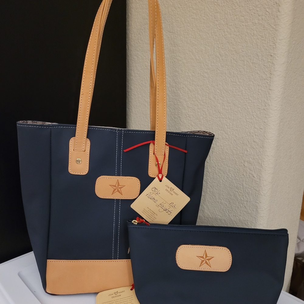 Jon Hart Alamo Heights tote and matching Grande